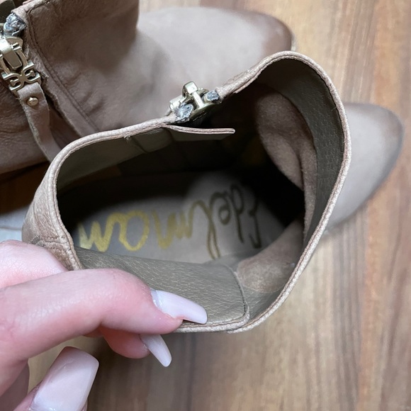 Sam Edelman Leather Macon Brown Ankle Booties - Picture 12 of 14